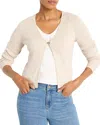 Nic + Zoe Nic+zoe Cool Nights Rib Cardigan In Canvas