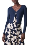 Nic + Zoe Nic+zoe Cool Nights Cardigan Sweater In Dark Indigo