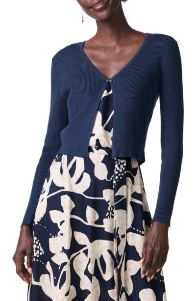 Nic + Zoe Nic+zoe Cool Nights Cardigan Sweater In Dark Indigo
