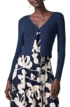 Nic + Zoe Nic+zoe Cool Nights Cardigan Sweater In Dark Indigo