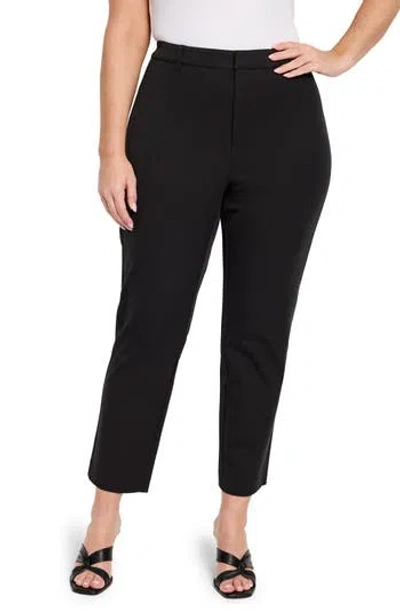 Nic + Zoe Nic+zoe Copley Ankle Straight Leg Pants In Black