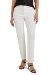 Nic + Zoe Nic+zoe Cotton Bi Stretch Copley Straight Leg Pants In Paper White