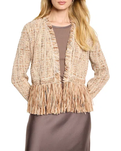 NIC + ZOE NIC+ZOE CORK FRINGE KNIT JACKET