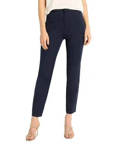 Nic + Zoe Nic+zoe Cotton Bi Stretch Copley Straight Leg Pants In Dark Indigo