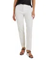 Nic + Zoe Nic+zoe Cotton Bi Stretch Copley Straight Leg Pants In Paper White