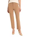 Nic + Zoe Nic+zoe Cotton Bi Stretch Plaza Demi Boot Pants In Burro
