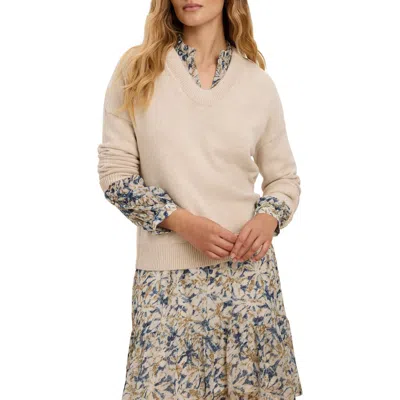 Nic + Zoe Nic+zoe Cotton Blend Sweater In Neutral