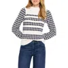 Nic + Zoe Nic+zoe Pattern Waffle Stitch Sweater