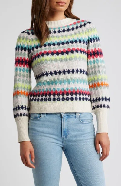 NIC + ZOE NIC+ZOE COTTON BLEND WAFFLE SWEATER