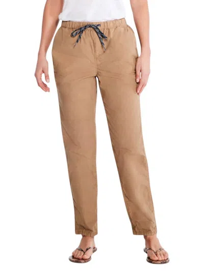 Nic + Zoe Cotton Poplin Relaxed Ankle Pant In Dijon In Brown