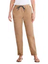 Nic + Zoe Relaxed Cotton Poplin Drawstring Pants In Multi
