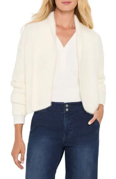Nic + Zoe Nic+zoe Cozy Chic Fuzzy Shrug Cardigan In Neutral