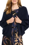 Nic + Zoe Nic+zoe Cozy Crush Cardigan In Dark Indigo