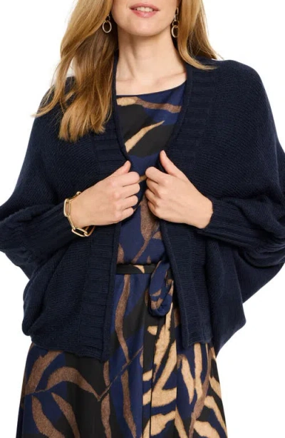Nic + Zoe Nic+zoe Cozy Crush Cardigan In Dark Indigo