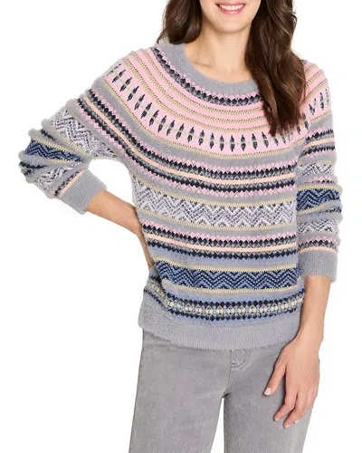 Nic + Zoe Nic+zoe Cozy Fairisle Sweater In Multi
