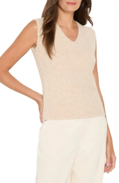 Nic + Zoe Nic+zoe Cozy Nep Metallic Sweater Tank In Neutral