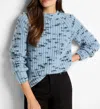 Nic + Zoe Cozy Nep Sweater In Stratus In Multi