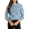 Nic + Zoe Cozy Nep Sweater In Stratus In Stratus