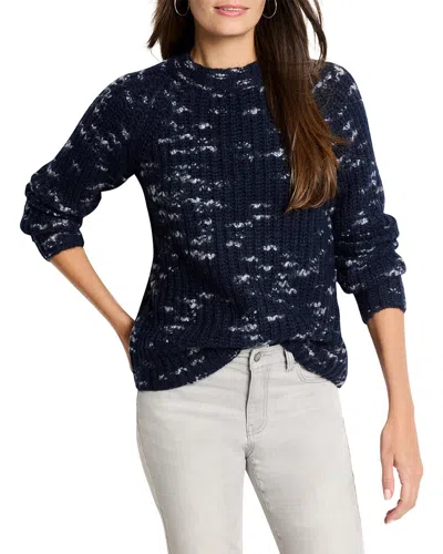 Nic + Zoe Nic+zoe Cozy Nep Sweater In Dark Indigo