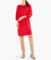Nic + Zoe Cozy Rib Dress In Pop Red In Red