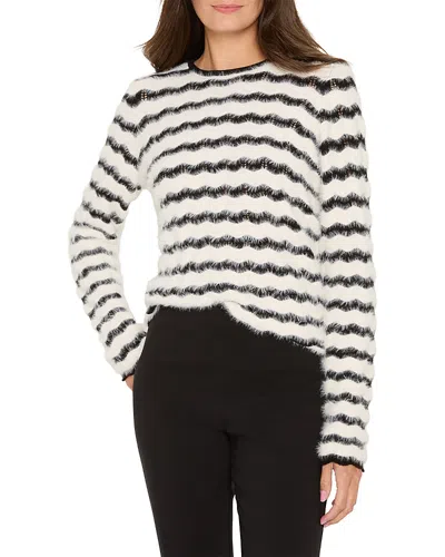 Nic + Zoe Nic+zoe Cozy Waves Striped Sweater In Multi