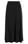 Nic + Zoe Nic+zoe Crepe Midi Slip Skirt In Black