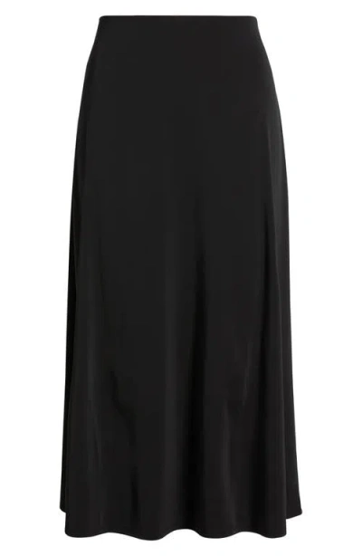 Nic + Zoe Nic+zoe Crepe Midi Slip Skirt In Black
