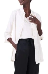 Nic + Zoe Nic+zoe Crepe Mix Button-up Shirt In Classic Cream