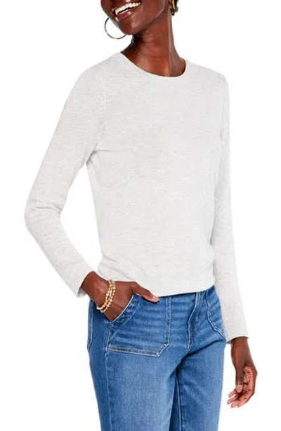 Nic + Zoe Nic+zoe Crewneck Cotton Blend Sweater In White