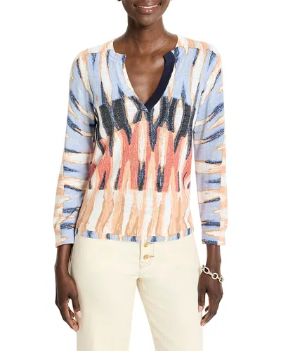 Nic + Zoe Nic+zoe Criss Cross Slub Sweater