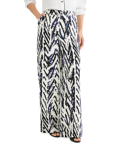 Nic + Zoe Nic+zoe Crosshatch Wide Leg Pants In Multi