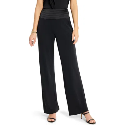 Nic + Zoe Crepe Cummerbund Pant In Black