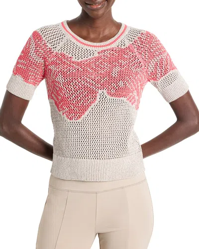 NIC + ZOE NIC + ZOE DANCING MESH ELBOW SLEEVE SWEATER