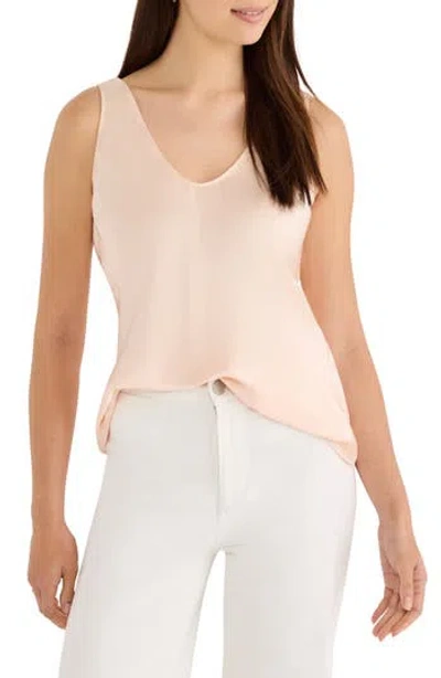 Nic + Zoe Nic+zoe Day Gloss Scoop Neck Tank In Orange Sherbert