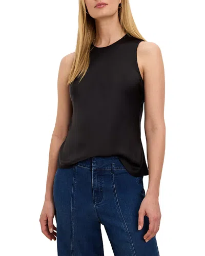 Nic + Zoe Nic+zoe Day Glossy Layering Tank In Black Onyx