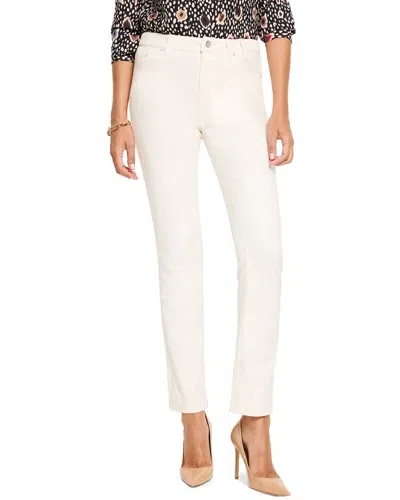 Nic + Zoe Nic+zoe Daytrip Straight Velvet Pant In White