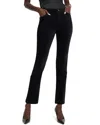 Nic + Zoe Nic+zoe High Waist Stretch Velveteen Straight Leg Ankle Pants In Black