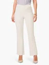 Nic + Zoe Demi Boot Ankle Plaza Pant In Classic Cream In Multi