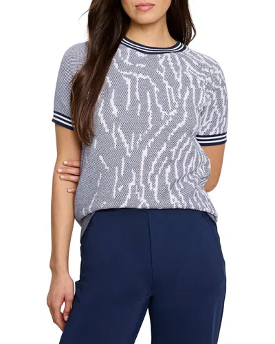 NIC + ZOE NIC+ZOE DEMI JACQUARD SWEATER T-SHIRT