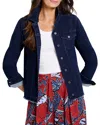 Nic + Zoe Nic+zoe Essential Fray Hem Denim Jacket In Twilight