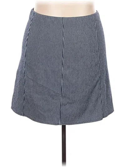 Pre-owned Nic + Zoe Denim Skirt In Blue