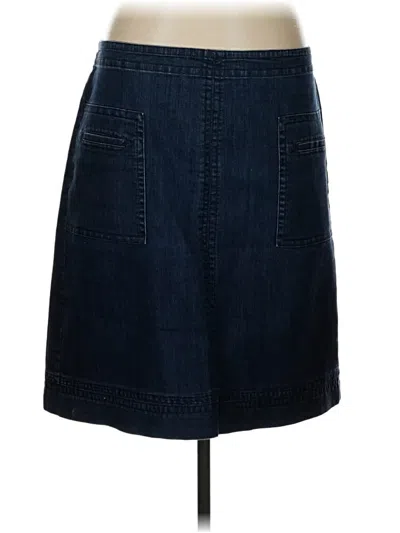 Pre-owned Nic + Zoe Denim Skirt In Blue