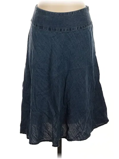Pre-owned Nic + Zoe Denim Skirt In Blue