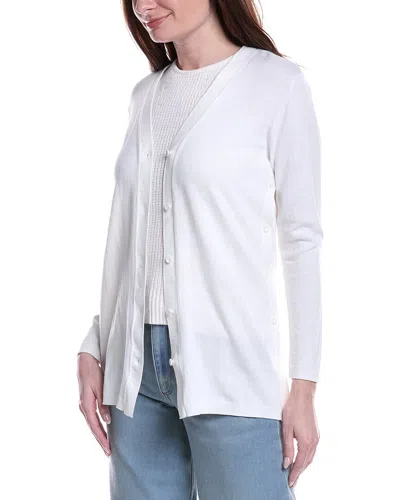 Nic + Zoe Nic+zoe Destination Button Cardigan In White