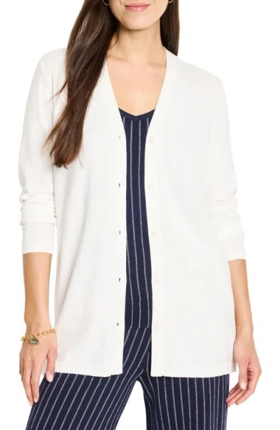 Nic + Zoe Nic+zoe Destination Side Button Cardigan In Neutral