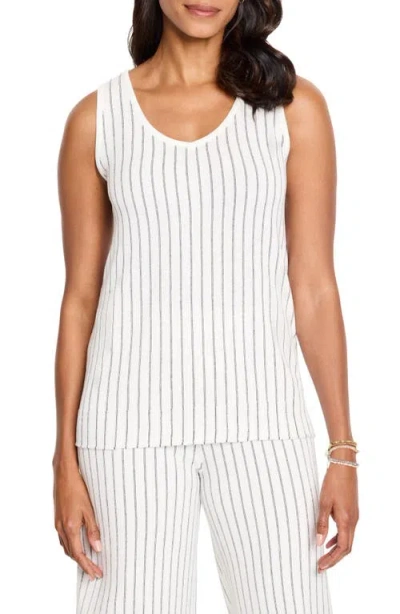 NIC + ZOE NIC+ZOE DESTINATION STRIPE SWEATER TANK