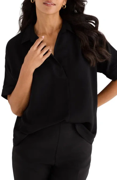 Nic + Zoe Devon Shirt In Black