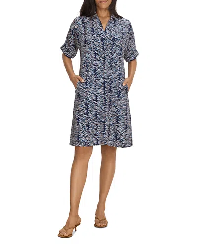 Nic + Zoe Nic+zoe Devon Shirtdress In Blue