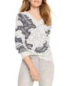 Nic + Zoe Nic+zoe Direction Drift Sweater In Multi