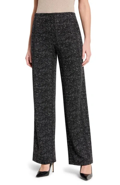 Nic + Zoe Dotty Grid Wide Leg Pant In Black Multi